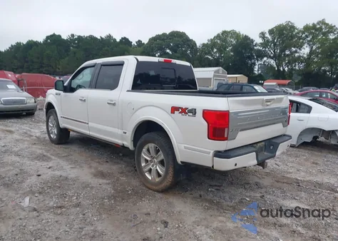 2018 Ford F-150 Platinum z USA, uszkodzony, nr VIN 1FTEW1E52JFD23737